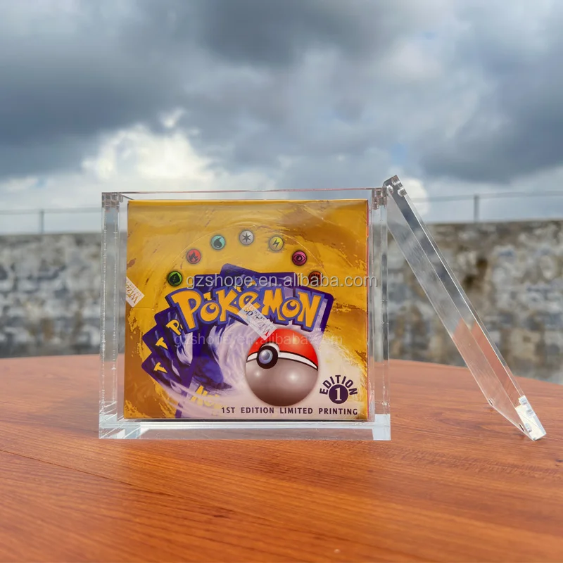 best acrylic case for pokemon booster box Acrylic Display Case for Pokemon Booster Box main image 1