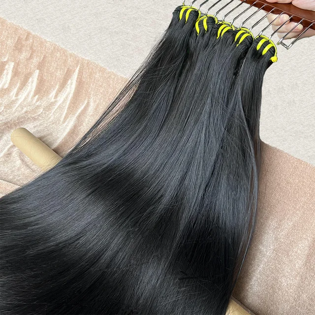 Wholesale Raw Indian Hair Vendor Cuticle Aligned Virgin Super Double Drawn Natural Human Hair Raw Indian Bundles
