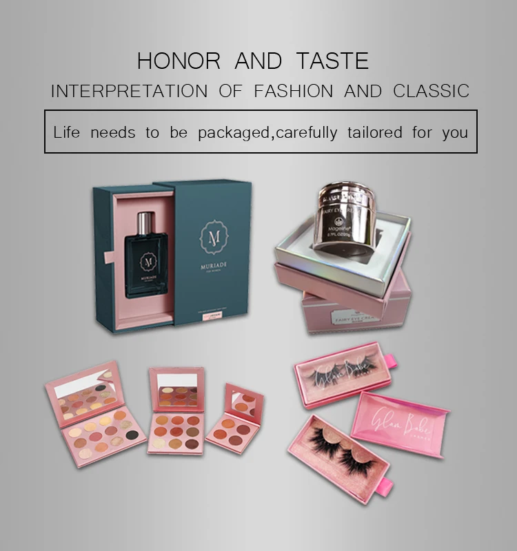 Cosmetics packaging box with packaging boxes custom logo for magnet gift