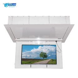 New 32-75 inch TV Exclusive High-end Central Control Electric Pop up Ceiling TV Lift Flip up Ceiling TV Mount For Meeting Room