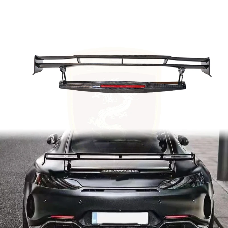 Pro Style Carbon Fiber Rear Spoiler For Mercedes Benz AMG GT High Tail Wing Car Modified Parts