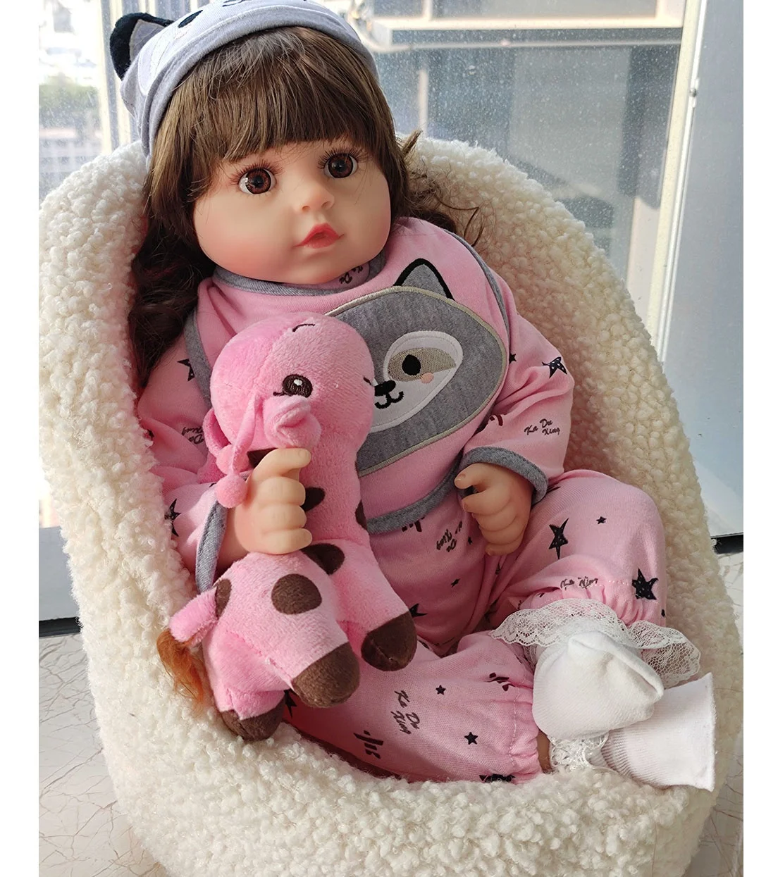 R & Bミニラブリーリボーンベビードール全身シリコン18インチリアル