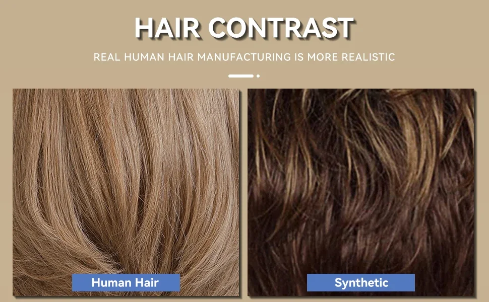 Ombre Brown Blonde Human Hair Lace Front Wigs Short Natural Wavy Bob Remy Wig for White Women_voghion.com