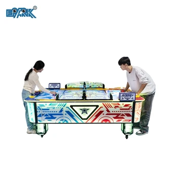 Commercial Amusement Park Interactive Dazzling Hockey Table Two Players Luxury Coin Operated Air Hockey Machine