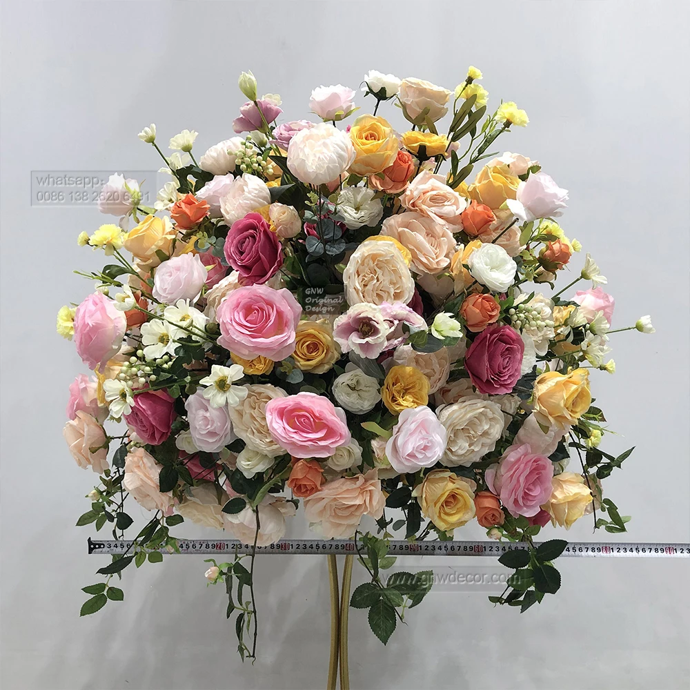 Elegant Wedding Artificial Peony Rose Lavender Arrangement Decoration