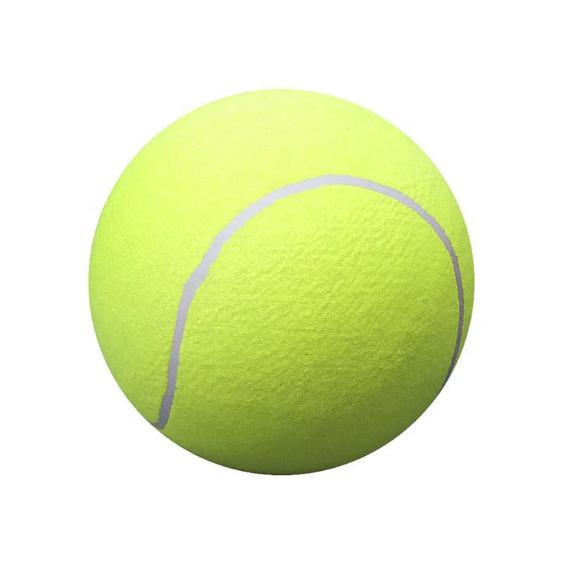 AMA SPORT Factory Deflated Oversize Signature Tennis Ball Pet Toy Funny 9.5 Inch Jumbo Tennis Ball for Dog