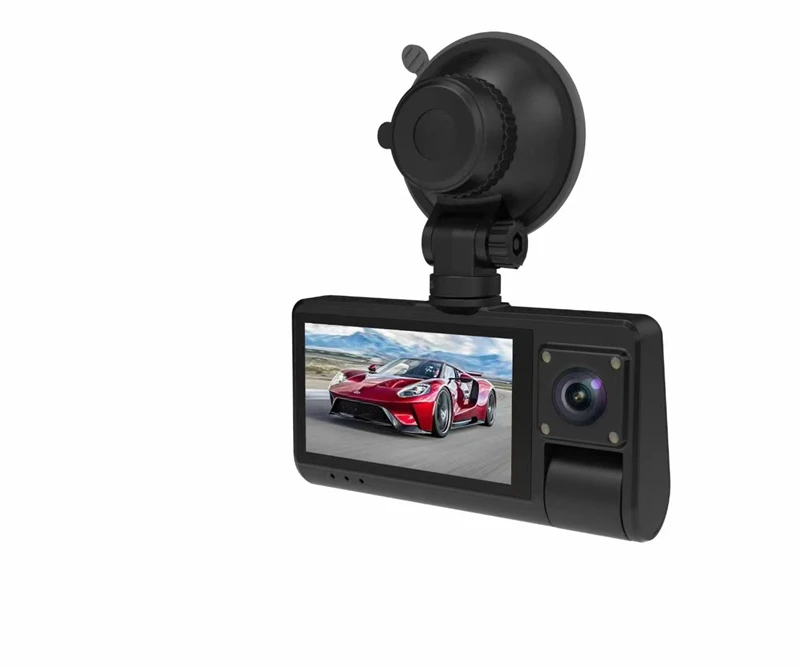 OEM Touch Screen 3 Lens FHD Car DVR Camera Touch LCD WiFi Remote Dashcam 1080P Triple Night Vision Car Dash Cam Front Rear