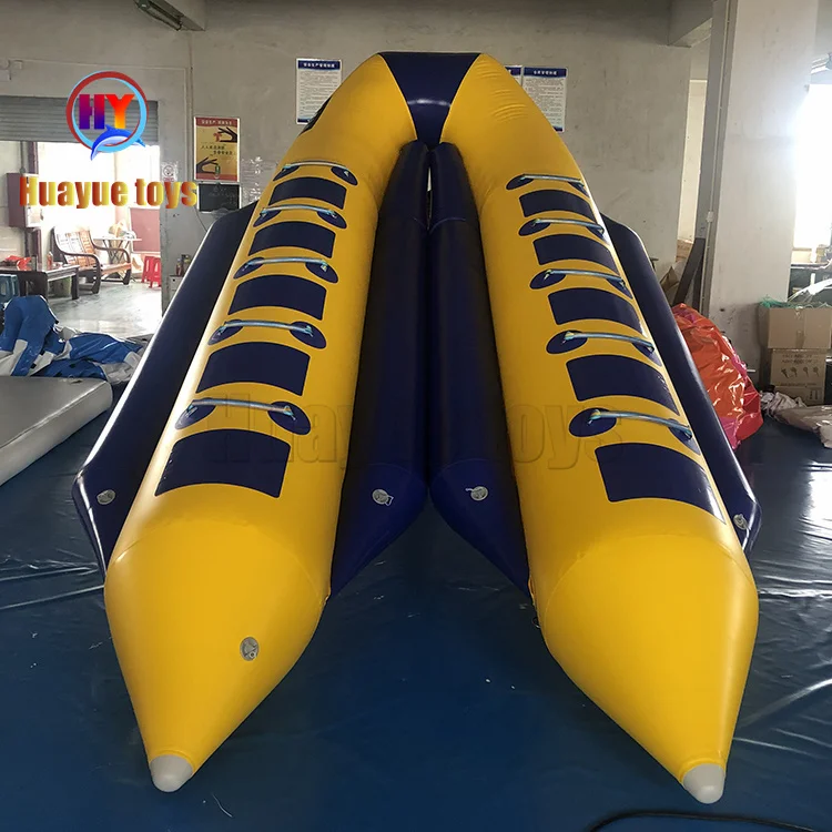 Double Tube 10 People Can Drag Inflatable Flying Fish Banana Boat ...