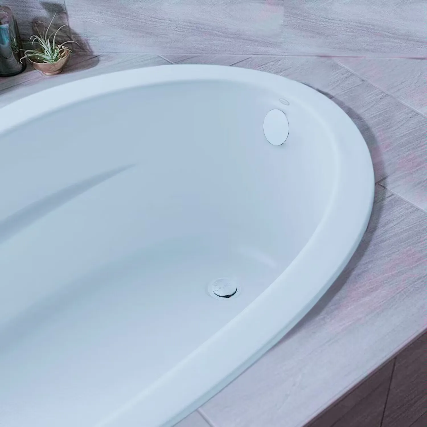 Snapon Firmly Bathtub Overflow Plate Kit No Hole New Design Universal