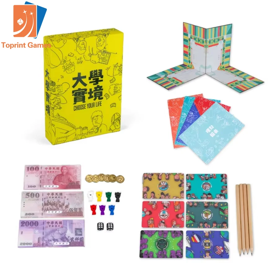 Custom Chinese University Theme Monopoly Board Game