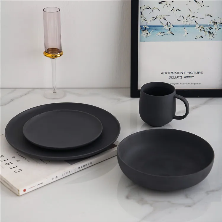 High Quality Matte Color Clay Home Goods Ceramic Dinnerware