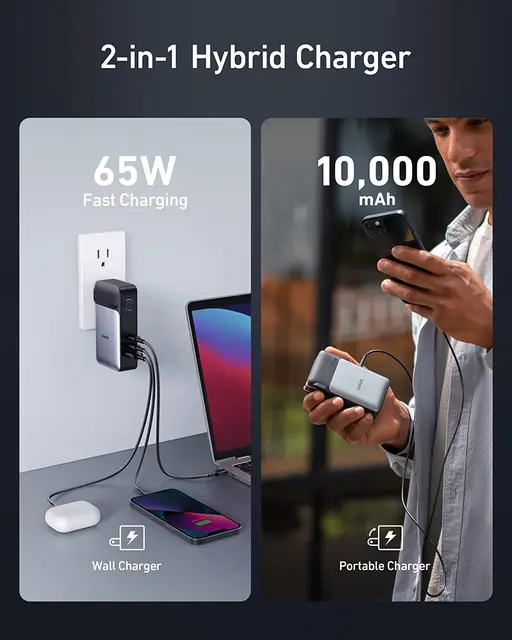 Original Anker 733 Power Bank GaNPrime PowerCore 65W Fast
