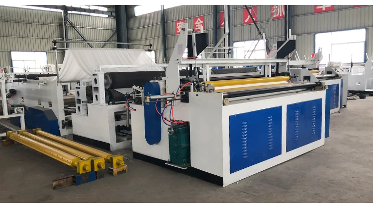 Fully Automatic Small Toilet Tissue Paper Roll Making Machine Production line