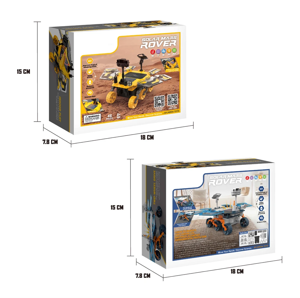 Креативный подарок науки и техники развивающие 46 PCS сделай-сам в собранном виде стержень с питанием от солнечных батарей автомобиль игрушка для детей