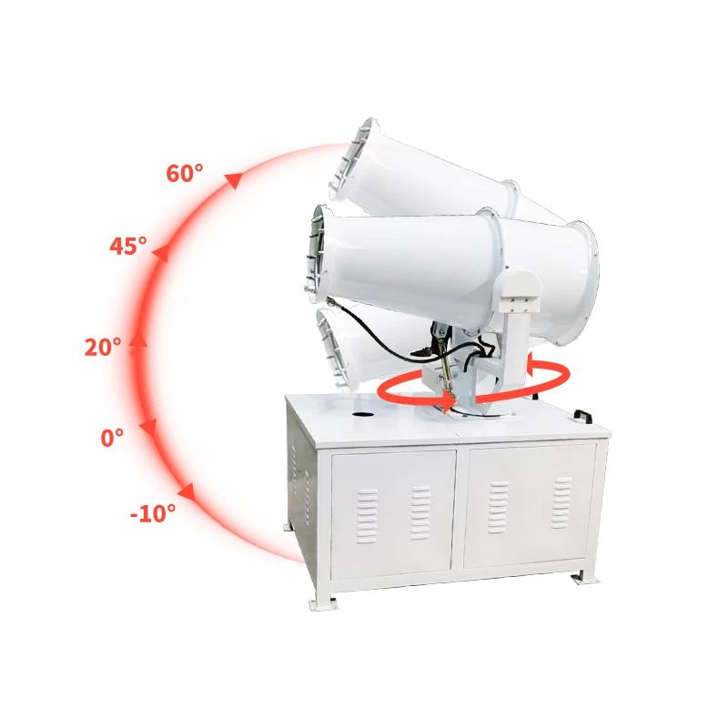 60m Mobile Security Fog Cannon Machine Agricultural Mist Blower Sprayer Fog Cannon