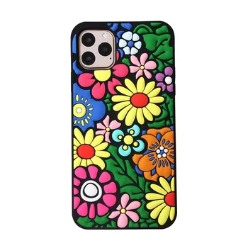 Colorful Sunflower Silicone Phone Case For iphone 6 Plus case 8 7 78plus 6 6S Soft Back Cover Shell