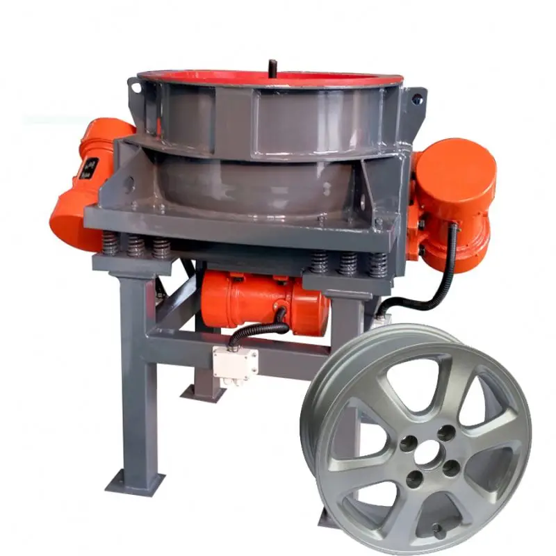 Automatische Vibrations-Poliermaschine fr Leichtmetallfelgen /  Vibrations-Finishing-Maschine zur Reifenfelgen-Oberflchenbearbeitung