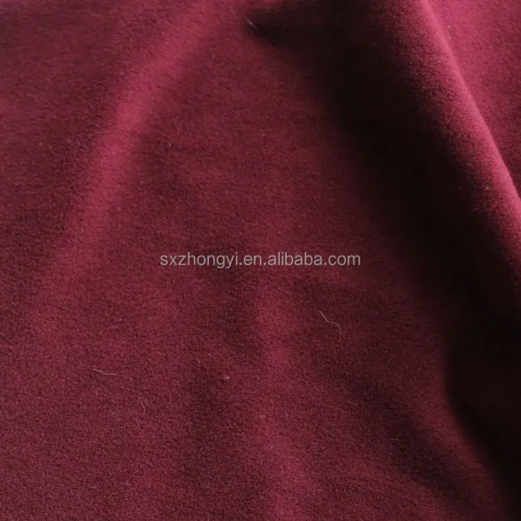 95% Polyester 5% Spandex Angola Red Super Soft Velvet Polar Fleece for Cloths Blanket