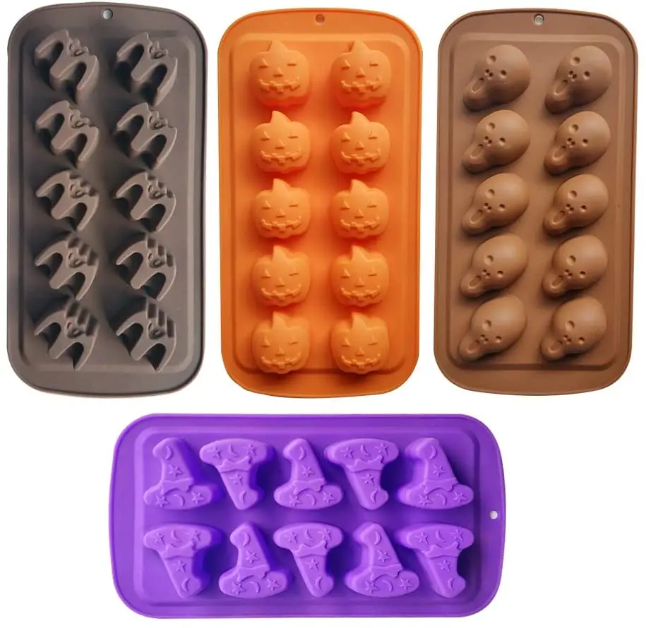 Ice Cube Chocolate 3pc Halloween Baking Molds Perfect to Make Pudding 