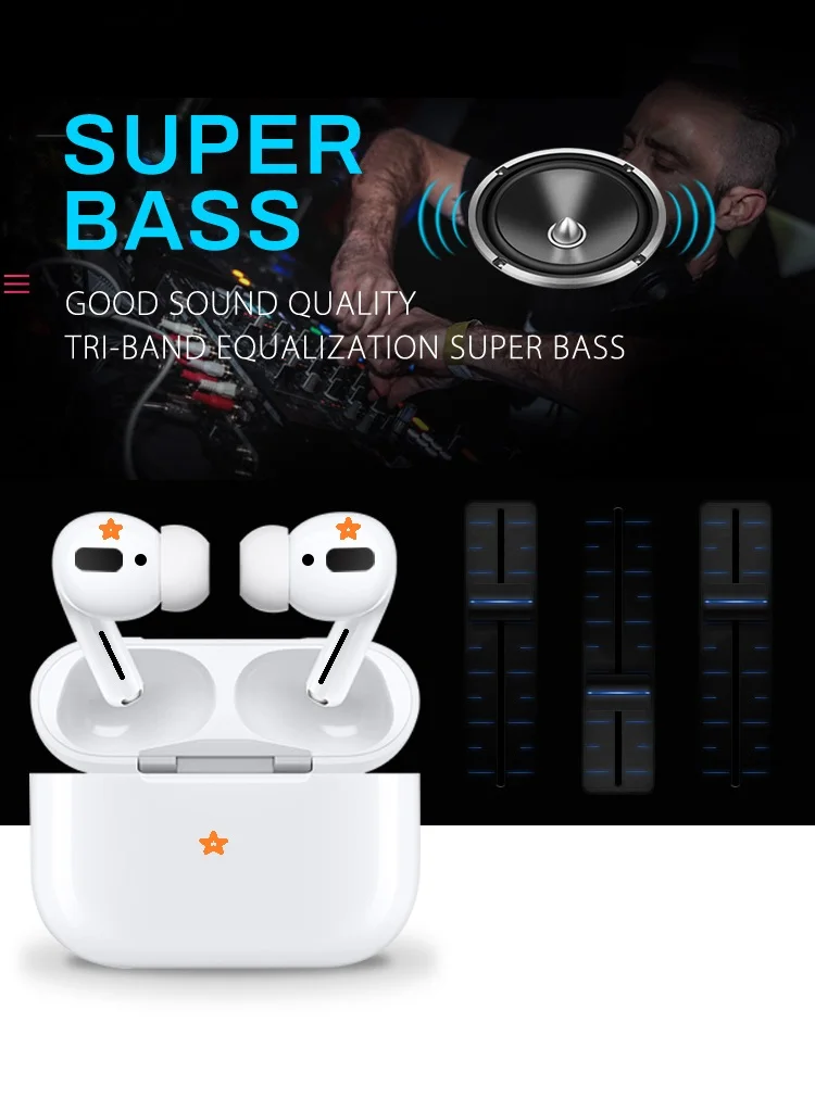 DDP shipping EU , US, SA , AE auriculares Waterproof headphone TWS Stereo Earphones Wireless Earbuds pods Air Gen 3 Air Pro 3 - ANKUX.COM