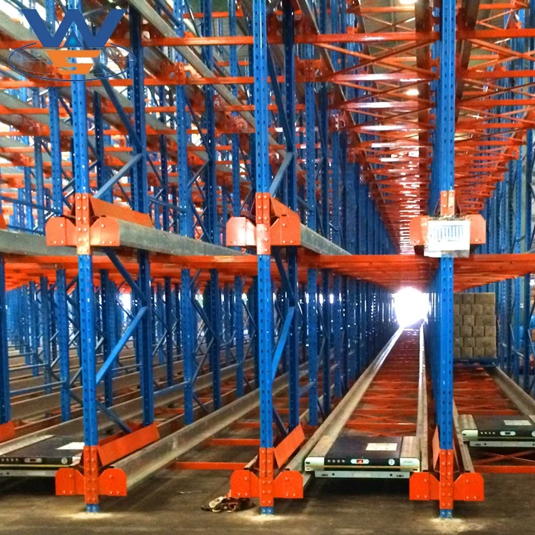 Промышленный склад автоматический стеллаж для радио шаттл