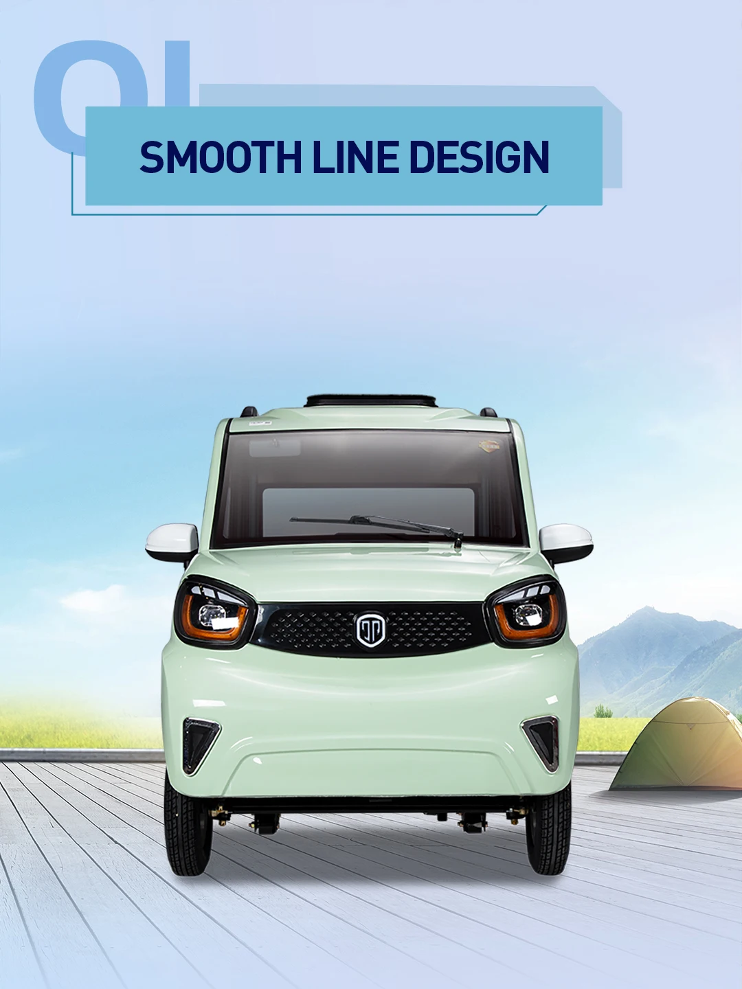 Mini Gar Jinpeng 4 Seater Electric Mini Car: Efficient Small Electric Vehicle ...