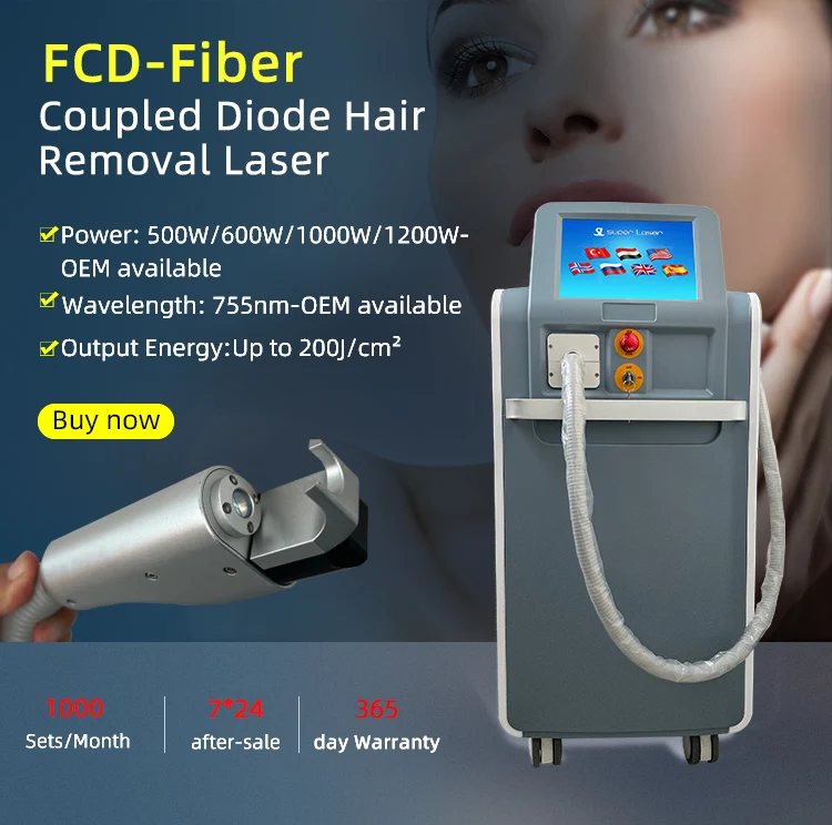 Fiber Diode Hair Removal Laser Machine Diode Ice Laser Hair Removal Machine Laser Fiber