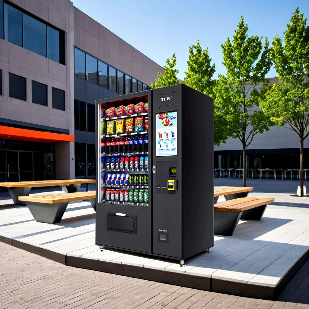 TCN Self-Service Automatic Touch Screen Drink Snack Vending Machine Europe