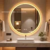 [Gold Frame] Dual Touch + Warm Light + Defogging + Stepless Dimming (Recommended for Bathrooms)