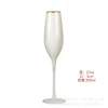 White champagne glass