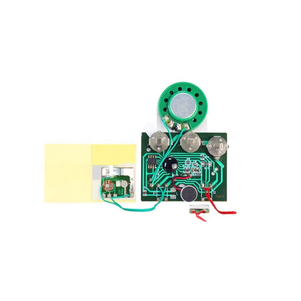 thumbnail image 2 of Music Chip Cards Yunseity Recordable Sound Chip Module, 60 Seconds Module For Diy Audio Cards 3 Aaa Battery Voice Greeting Card Module Recording Playback Diy Voice Greeting Card Module Cable Extened 10cm 2 of 13