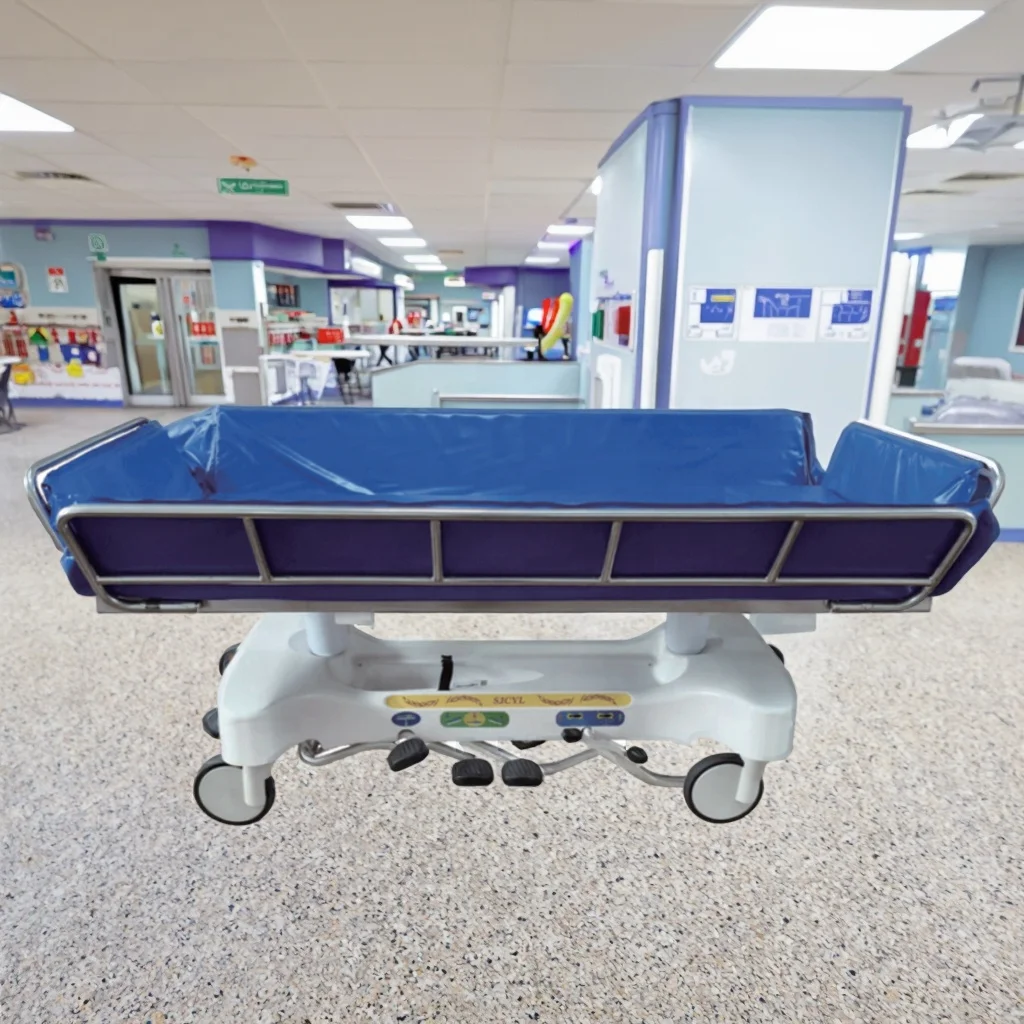 ZHONG BAI SJC-XZ201-A Bariatric School Use Modern Foldable Adjustable Durable Metal Transfer Bed Drainage-Focused Dual Bathing 5