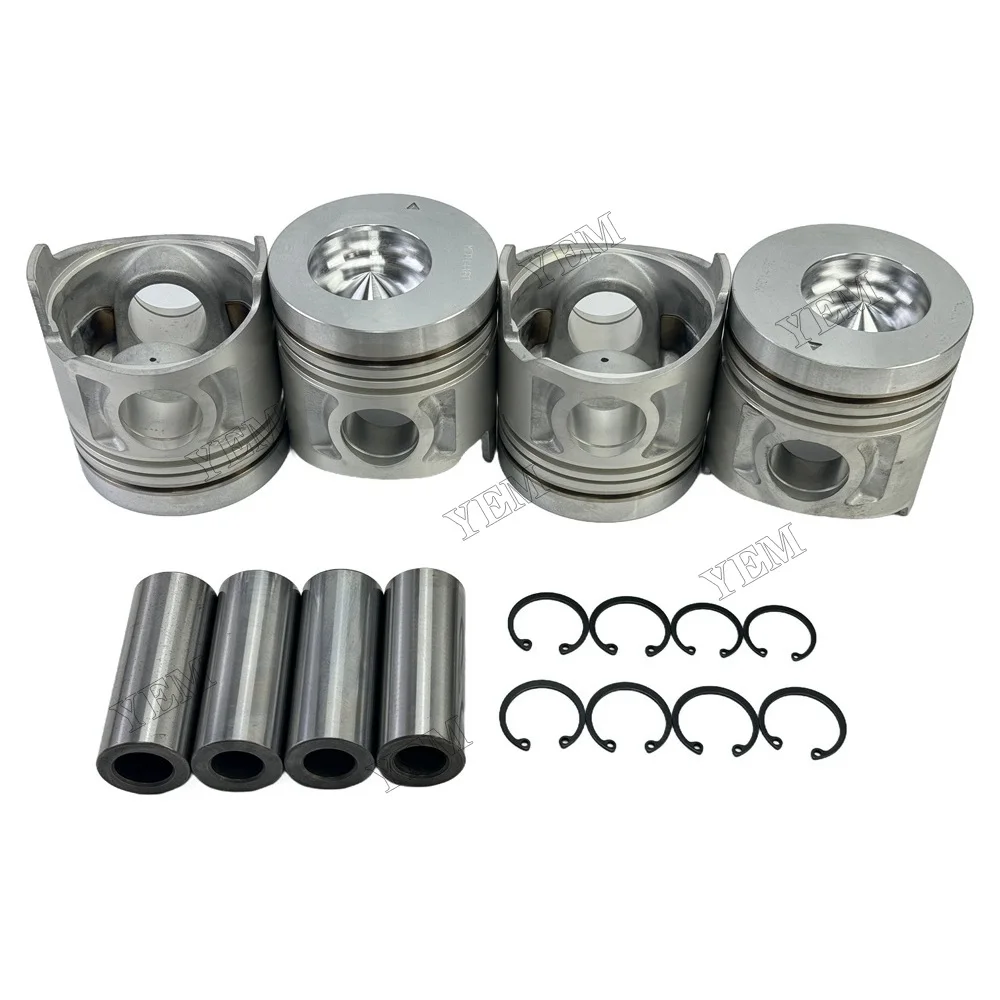 Piston With Pin Circlip ME014160 Fit for Mitsubishi 4D34 Engine Parts