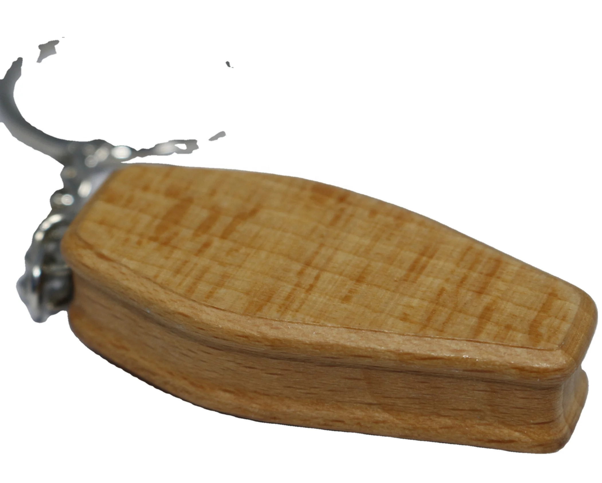3d Custom Wooden Coffin Shape Key Chain with Engraved logo Wood Chain Keyring for Italy Market Funeral Souvenir Gift