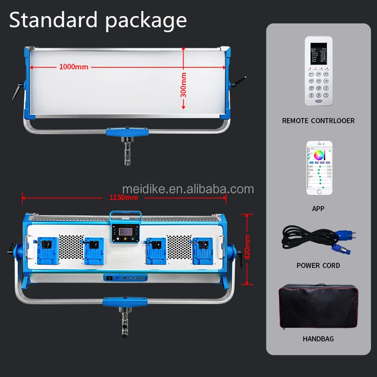 Digital AI-5000C rgbw led video film light 500w for large studio lighting with DMX