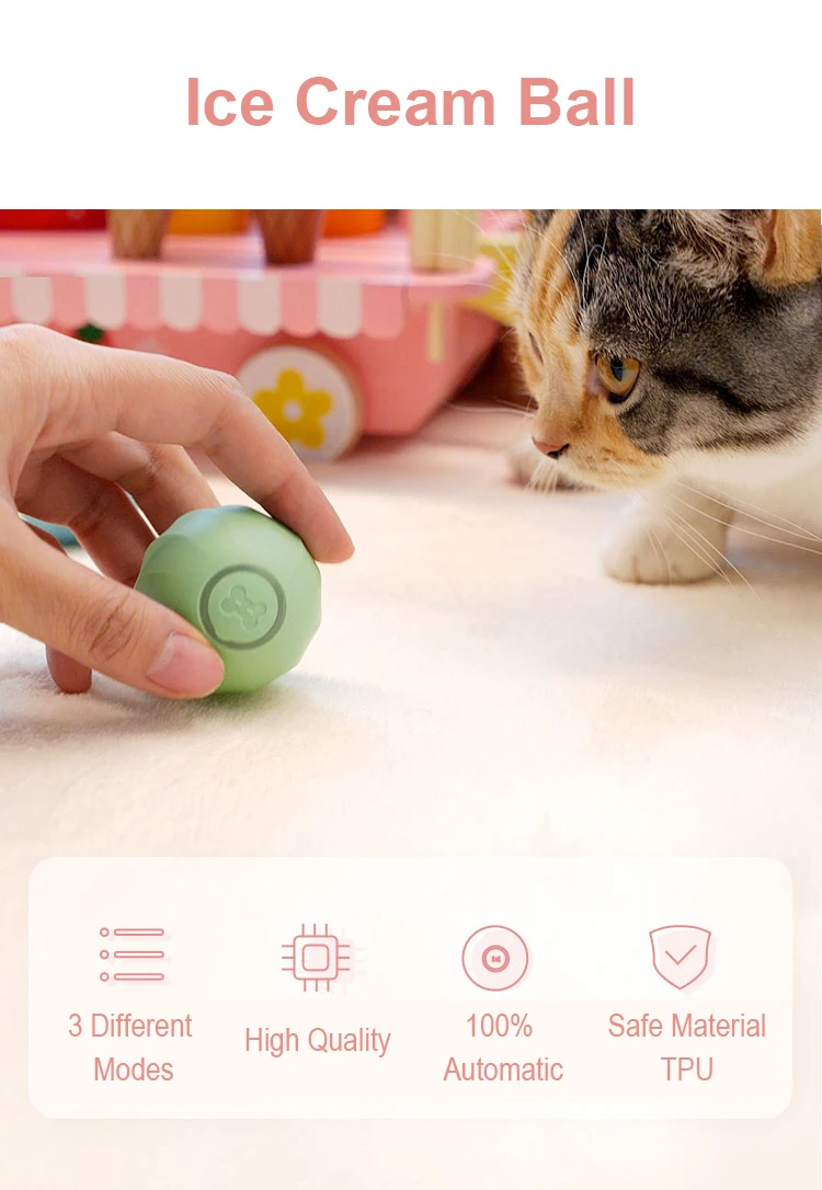 Cheerble Wicked Ball Pet Automatic Smart Cat Toy Interactive Playing