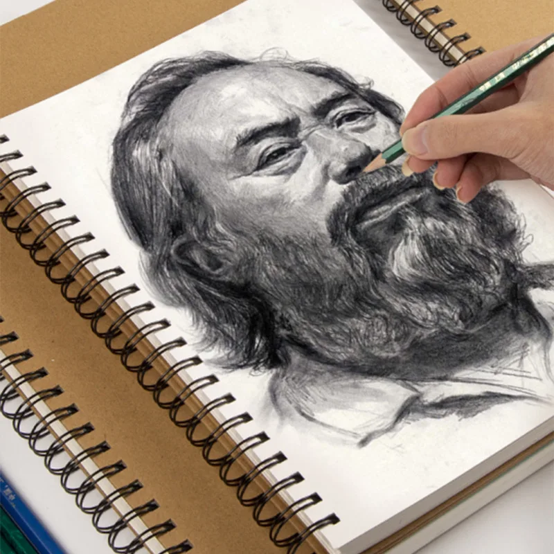 Custom Colorful Lead Drawing 8K Paper Thickened A4 Students Use Sketch Paper Book Draw Picture Notebooks