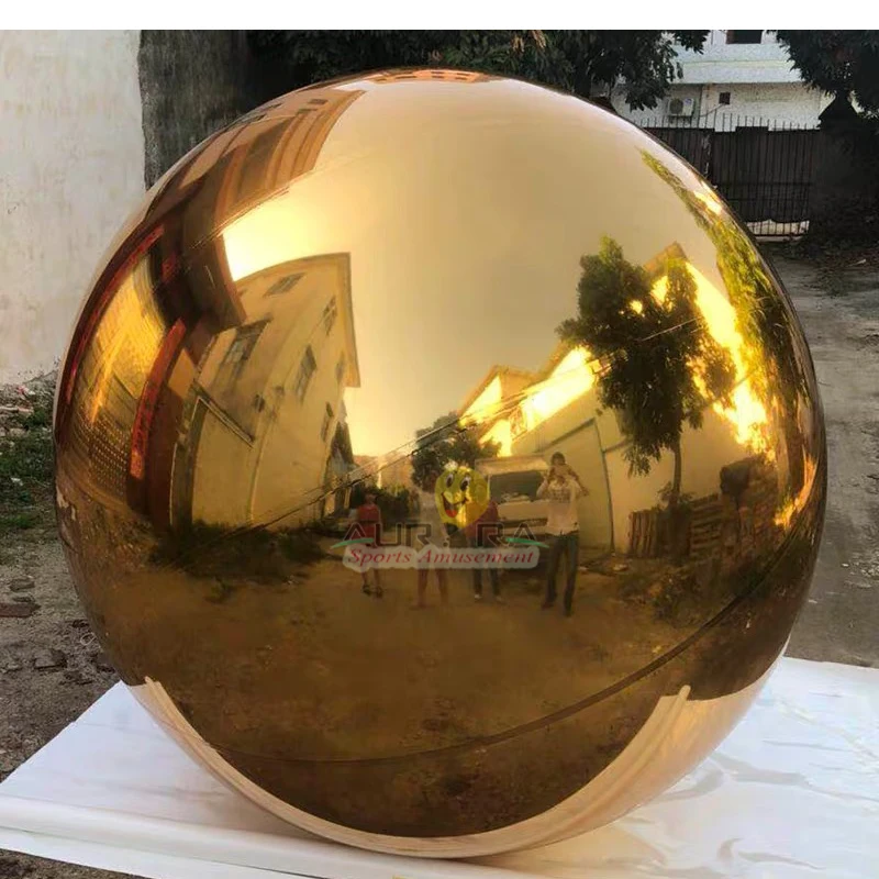 Advertising Inflatable Floating Sky Mirror Balloon Sphere Ball Inflatable Christmas Mirror Sphere