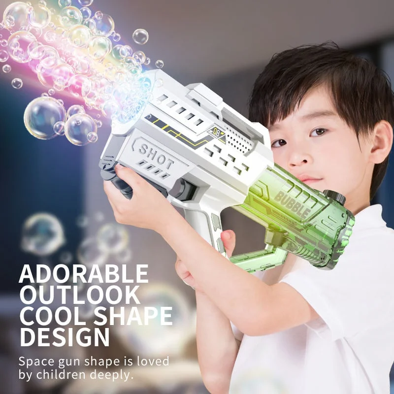 Space Bubble Gun Electric Soap Bubble Blower Toy Bubble Launcher Gun  Machine Toys for Kids Adults Party Birthday Wedding Favors