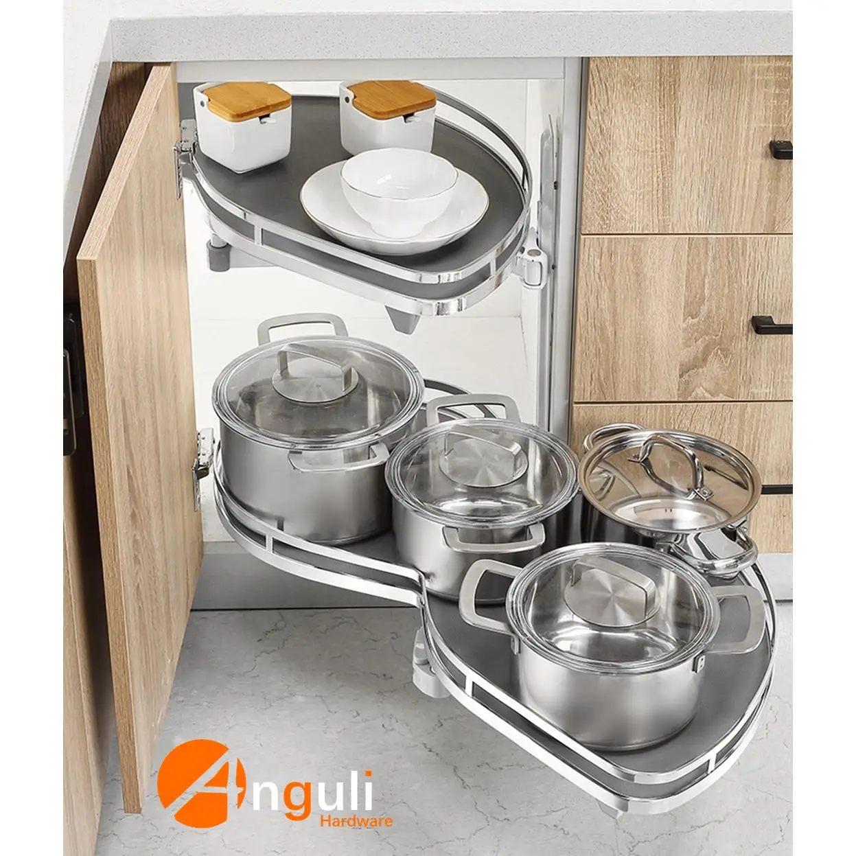 blind corner pull out basket