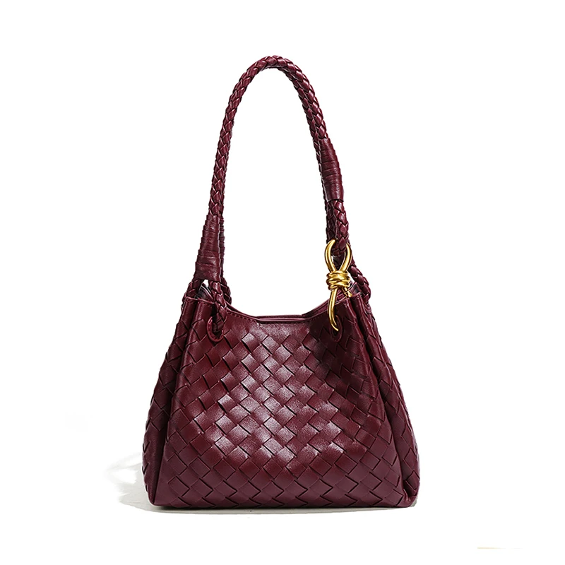 ハンドバッグ PARACHUTE LEATHER SHOULDER BAG Handmade Weaving Fashion Women's Bag - England Style
