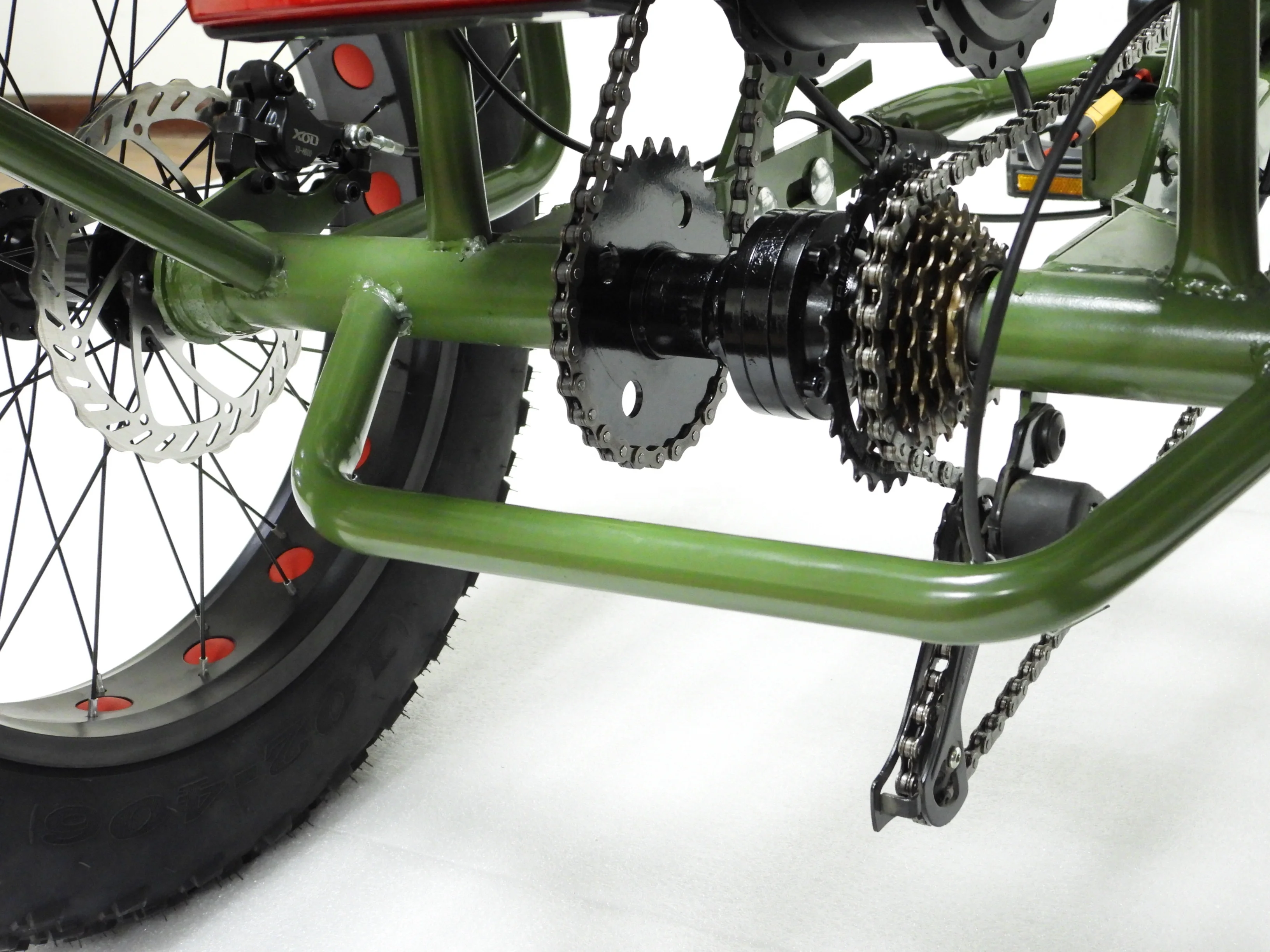 Touring and Renting 20 Inch Removable Lithium Battery Powered Adult Electric Cargo Tricycle 500w 48V  Fat Tire Wheels Rickshaw