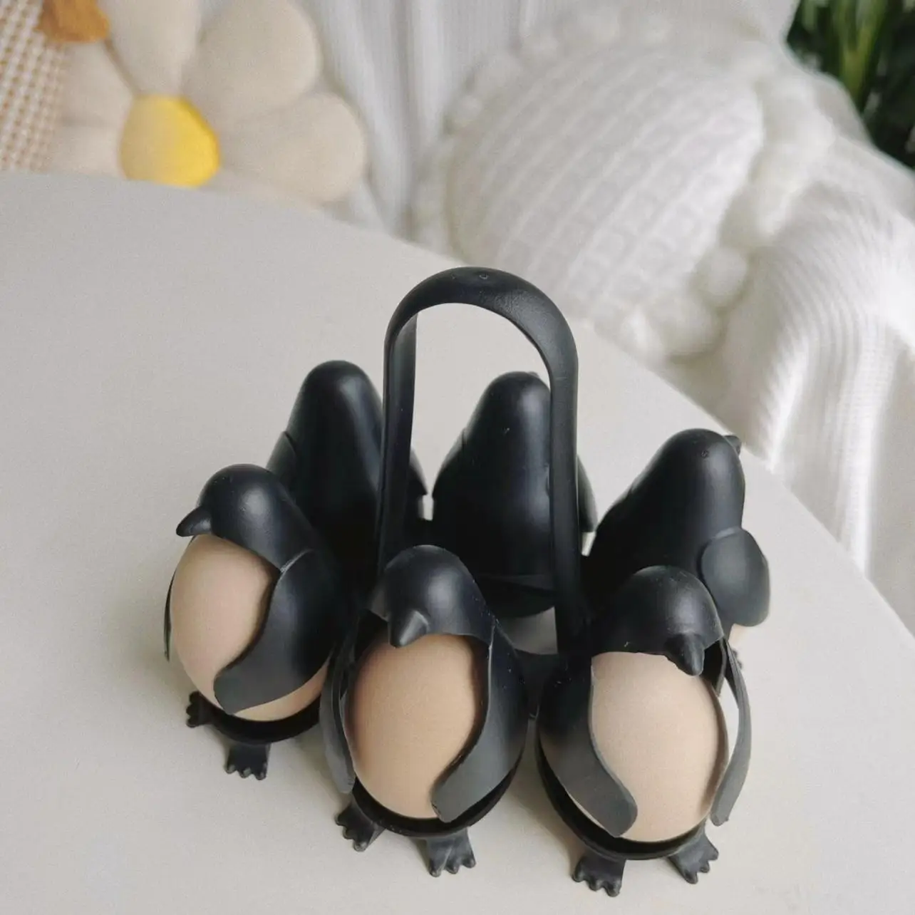 Penguin Egg Cooker & Steamer Rack - Compact & Efficient
