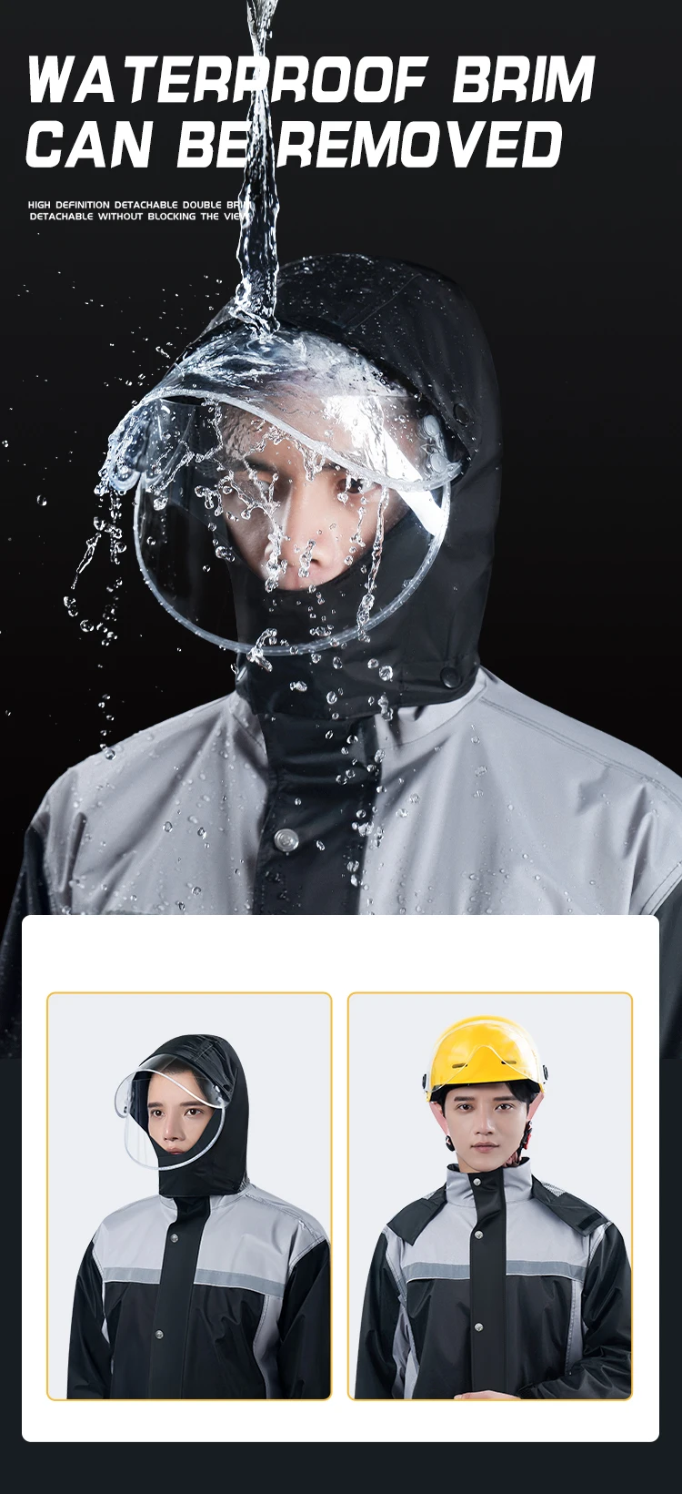 New Rainwear for Fishing for Bike raincoat and Motorcycle Riders Rain Gear Split rain coat manufacture