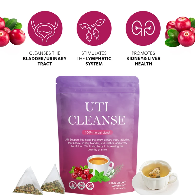 Customized Label Urinary Tract Infection Tea Kidney Relief Pain Herbal