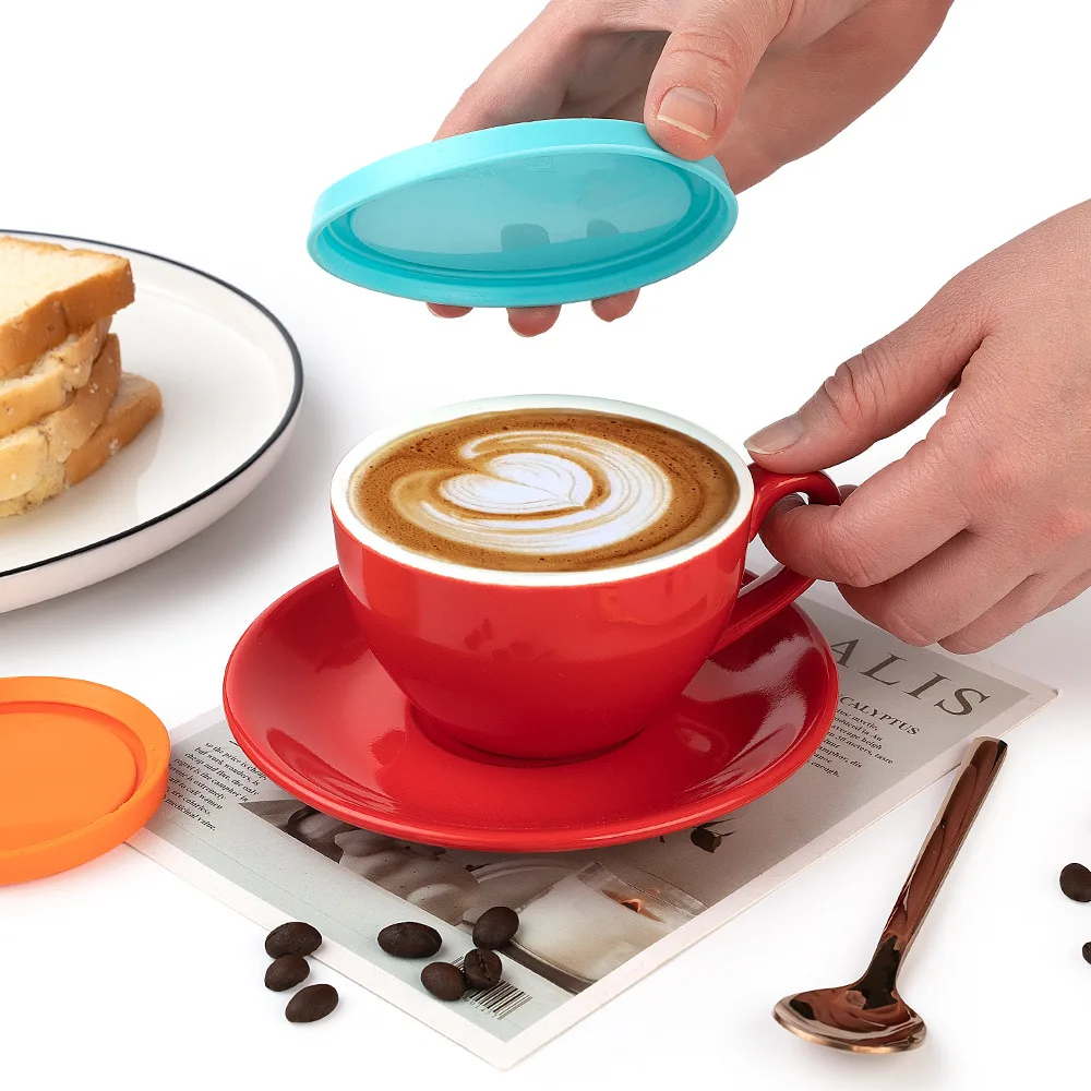 Circular Silicone Cup Lid Leak-Proof and Dustproof Multi-Purpose Fresh-Keeping Seal for Ceramic Tea Cup and Mug Accessories supplier
