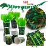 Set di stoviglie dinasuar verde intenso