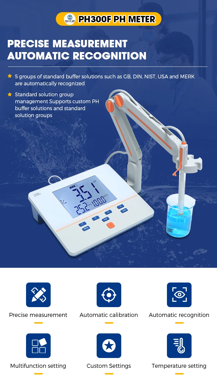 Skzph300f Portable Water Quality Analyzer Bentchtop Automatic