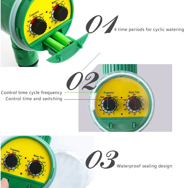 Automatic Plastic Drip Irrigation System Kit Garden Sprinkler with Water Timer for Lawn & Home Use