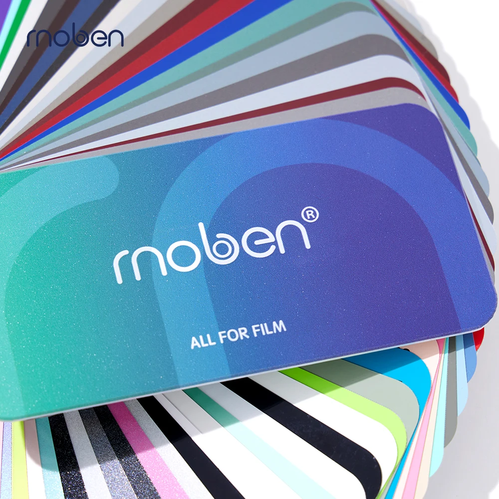 Moben 1.52 18M / Roll Pet Liner Super Glossy Forged Carbon Red Color Shift Self-Adhesive Sand Proof